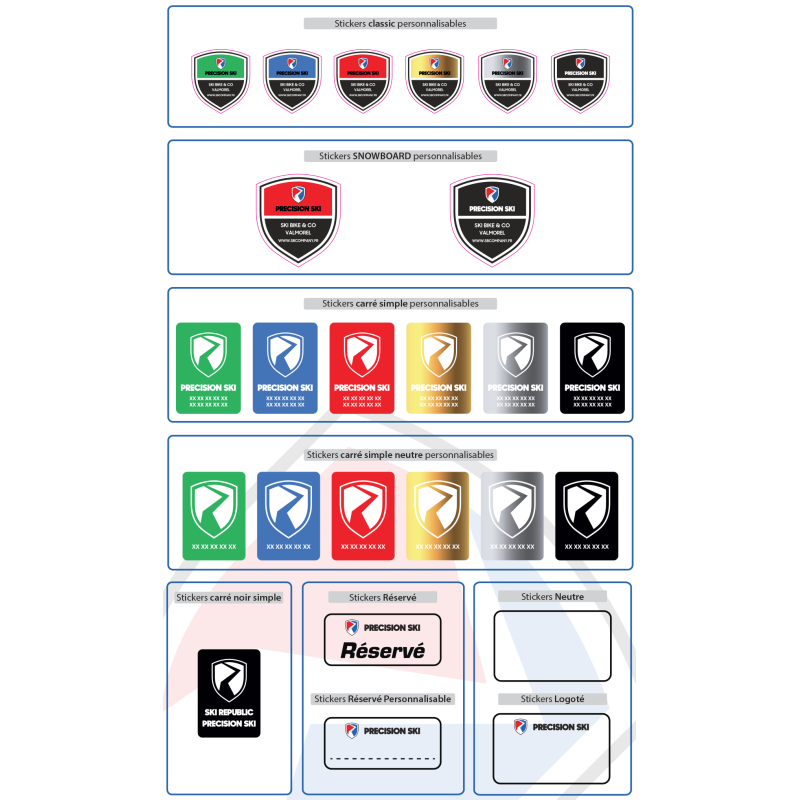 Stickers Skis - Precision Ski