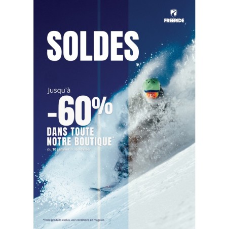 AFFICHE SOLDES - FREERIDE