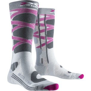 Chaussettes de Ski X-Socks Ski Control 4.0 WMN Grey Melange Charcoal