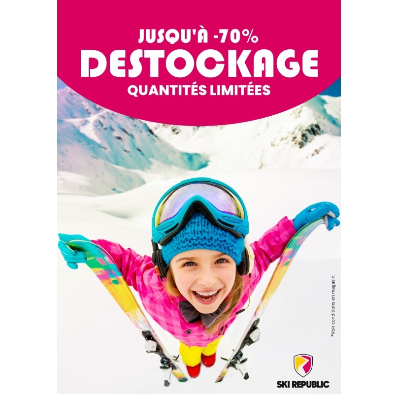 AFFICHE DESTOCKAGE 2025 - SKI REPUBLIC